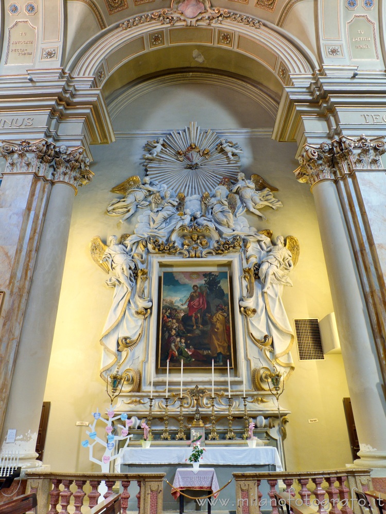 Rimini (Italy) - Altar of the dedicated saint in the Church of San Giovanni Battista